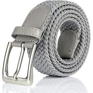 Woven Stretch Braided Belt Elastic Mens Golf Jeans Casual Adjustable Belt